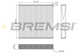 BREMSI FC0899 - FILTRO, AIRE HABITáCULO