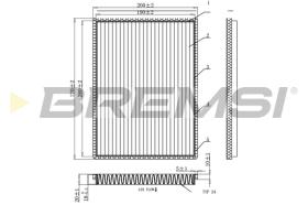 BREMSI FC0901C - FILTRO, AIRE HABITáCULO