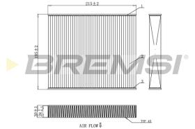 BREMSI FC0910 - FILTRO, AIRE HABITáCULO