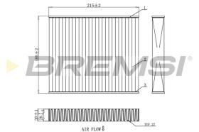 BREMSI FC0910C - FILTRO, AIRE HABITáCULO