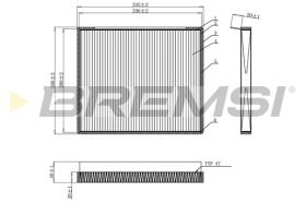 BREMSI FC0917 - FILTRO, AIRE HABITáCULO