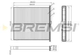 BREMSI FC0919 - FILTRO, AIRE HABITáCULO