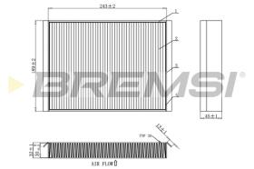 BREMSI FC0923C - FILTRO, AIRE HABITáCULO