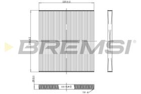 BREMSI FC0934 - FILTRO, AIRE HABITáCULO