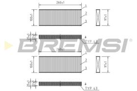 BREMSI FC0938 - FILTRO, AIRE HABITáCULO