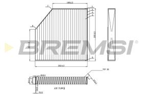 BREMSI FC0939A - FILTRO, AIRE HABITáCULO