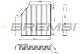 BREMSI FC0939C - FILTRO, AIRE HABITáCULO