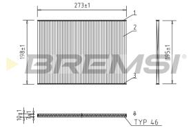 BREMSI FC0944 - FILTRO, AIRE HABITáCULO