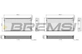 BREMSI FC0948A - FILTRO, AIRE HABITáCULO