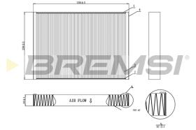 BREMSI FC0952 - FILTRO, AIRE HABITáCULO