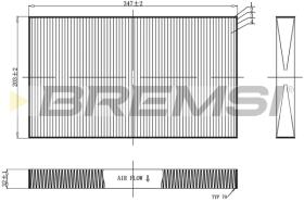 BREMSI FC0954 - FILTRO, AIRE HABITáCULO