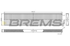 BREMSI FC0960C - FILTRO, AIRE HABITáCULO