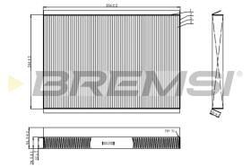 BREMSI FC0962 - FILTRO, AIRE HABITáCULO