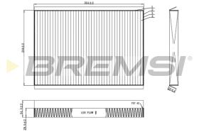 BREMSI FC0962C - FILTRO, AIRE HABITáCULO