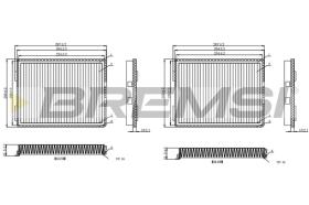 BREMSI FC0968C - FILTRO, AIRE HABITáCULO