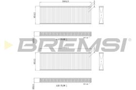 BREMSI FC0970 - FILTRO, AIRE HABITáCULO