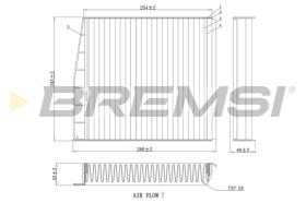 BREMSI FC0976C - FILTRO, AIRE HABITáCULO