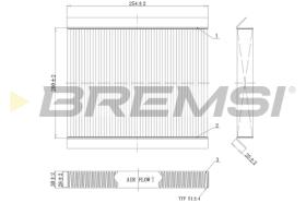 BREMSI FC0978 - FILTRO, AIRE HABITáCULO