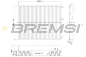 BREMSI FC0978C - FILTRO, AIRE HABITáCULO