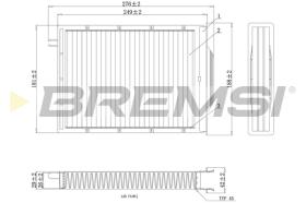 BREMSI FC0980 - FILTRO, AIRE HABITáCULO