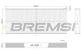 BREMSI FC0984 - FILTRO, AIRE HABITáCULO