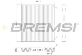 BREMSI FC0988 - FILTRO, AIRE HABITáCULO