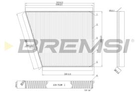 BREMSI FC0991C - FILTRO, AIRE HABITáCULO