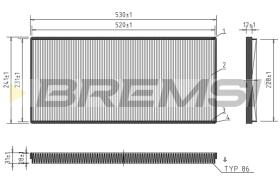 BREMSI FC1326 - FILTRO, AIRE HABITáCULO