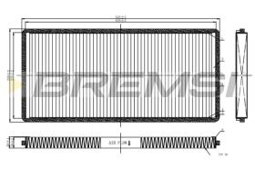 BREMSI FC1326C - FILTRO, AIRE HABITáCULO