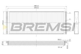 BREMSI FC1329C - FILTRO, AIRE HABITáCULO