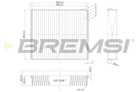 BREMSI FC1333 - FILTRO, AIRE HABITáCULO