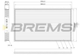 BREMSI FC1338 - FILTRO, AIRE HABITáCULO