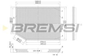 BREMSI FC1542 - FILTRO, AIRE HABITáCULO