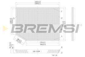 BREMSI FC1542C - FILTRO, AIRE HABITáCULO