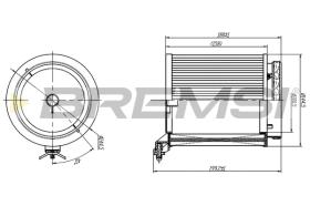 BREMSI FC1950 - FILTRO, AIRE HABITáCULO