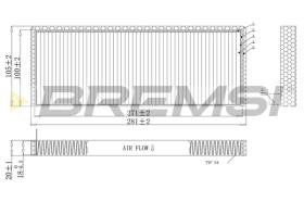 BREMSI FC1952 - FILTRO, AIRE HABITáCULO