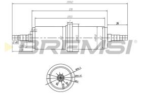 BREMSI FE0036 - FILTRO COMBUSTIBLE