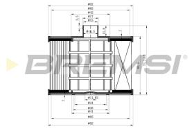 BREMSI FE0041 - FILTRO COMBUSTIBLE