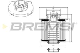 BREMSI FE0042 - FILTRO COMBUSTIBLE