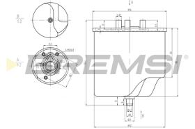 BREMSI FE0045 - FILTRO COMBUSTIBLE