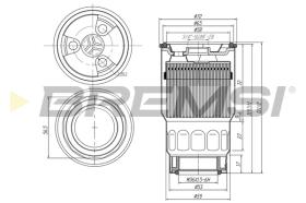 BREMSI FE0046 - FILTRO COMBUSTIBLE