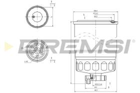 BREMSI FE0047 - FILTRO COMBUSTIBLE