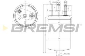 BREMSI FE0048 - FILTRO COMBUSTIBLE