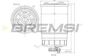 BREMSI FE0049 - FILTRO COMBUSTIBLE