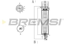 BREMSI FE0051 - FILTRO COMBUSTIBLE