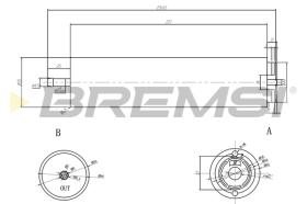 BREMSI FE0052 - FILTRO COMBUSTIBLE