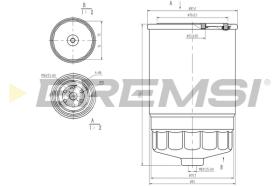 BREMSI FE0053 - FILTRO COMBUSTIBLE