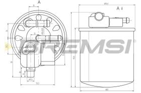 BREMSI FE0056 - FILTRO COMBUSTIBLE