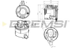 BREMSI FE0058 - FILTRO COMBUSTIBLE