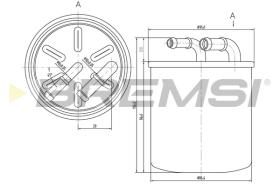 BREMSI FE0059 - FILTRO COMBUSTIBLE